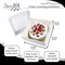 12 x 12 x 6" White Bakery Boxes with Window Pastry Boxes for Cakes, Cookies and Desserts